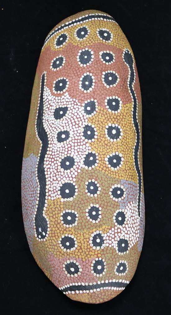 An Aboriginal picture and carving